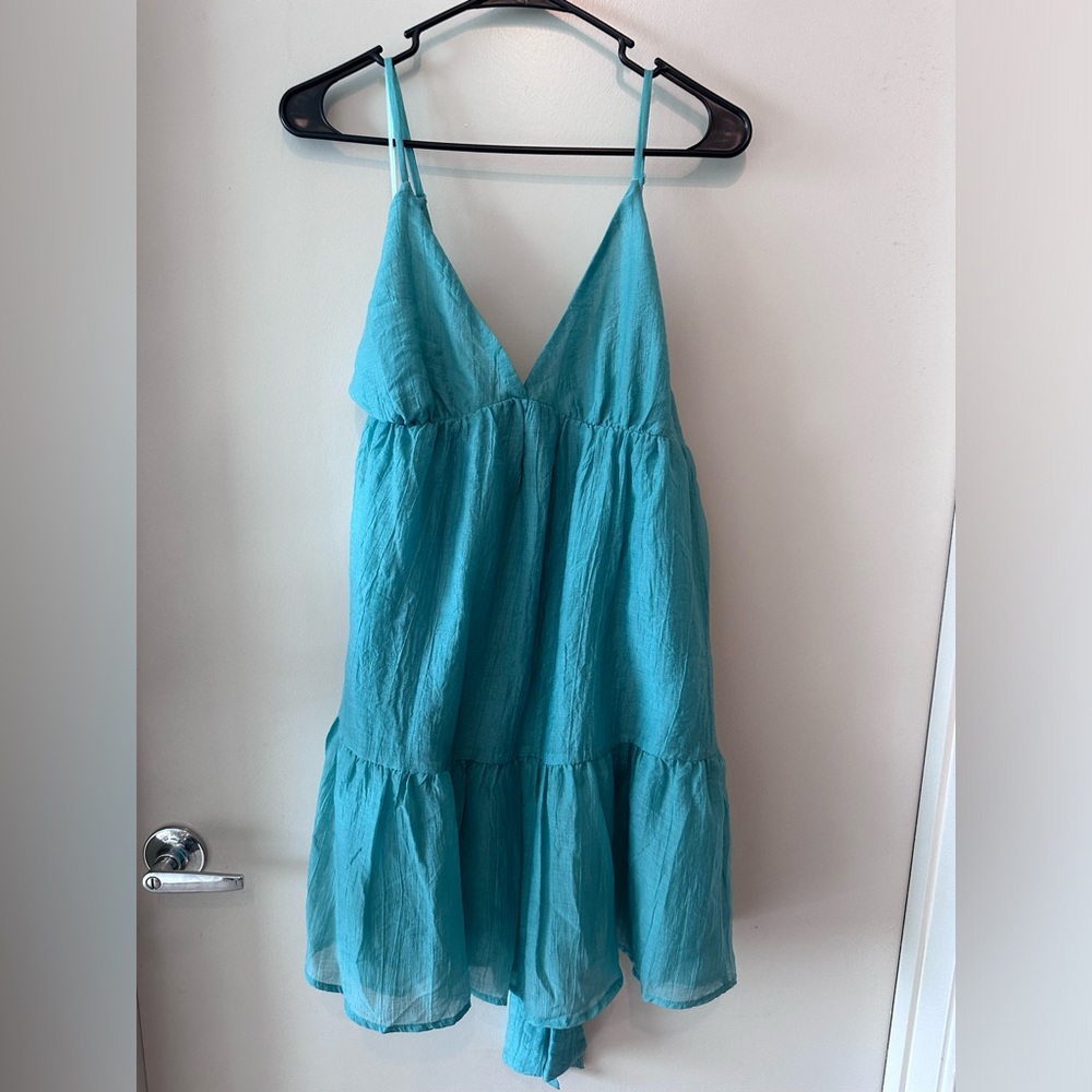 Anthropologie Mini Dress Teal